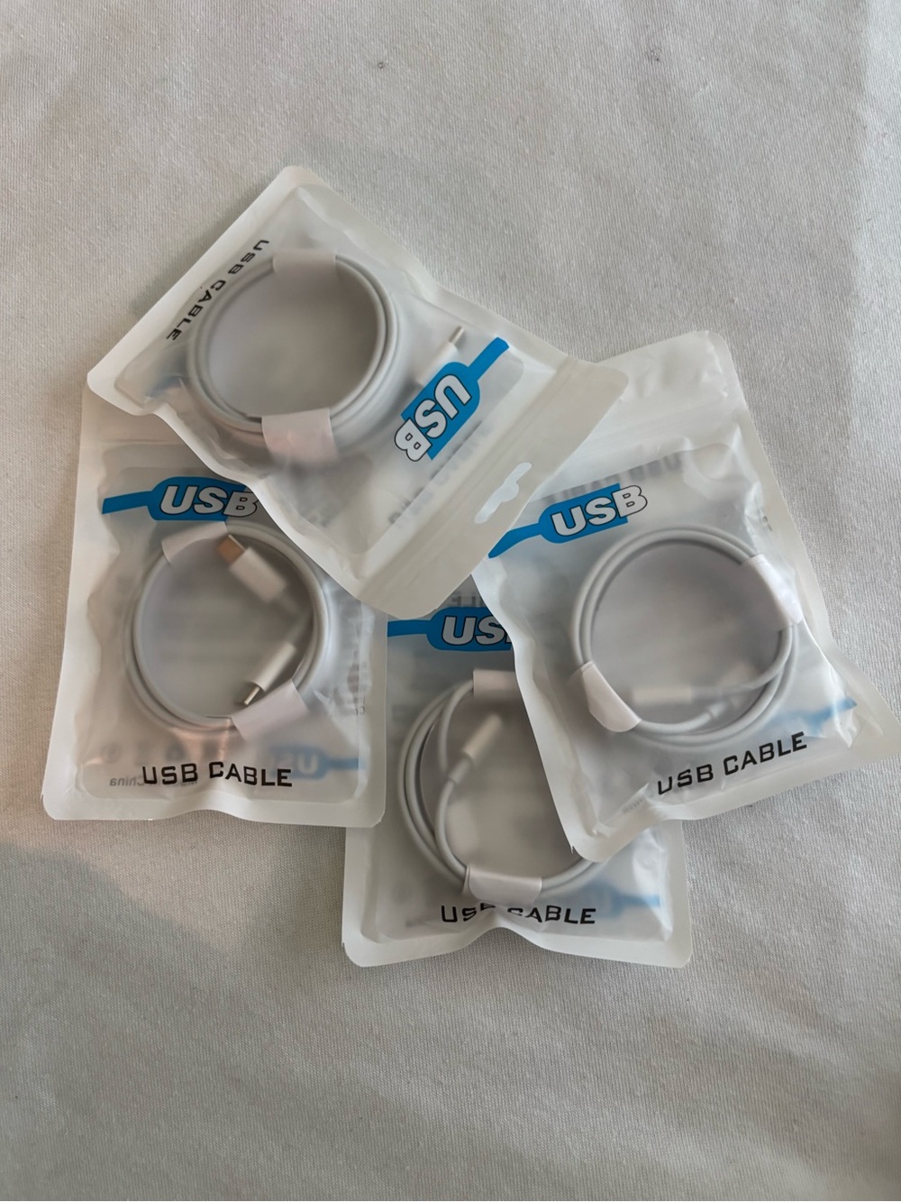BUNDLE & SAVE - (4) White USB-C Charging & Data Cable